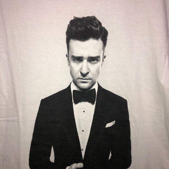 Justin Timberlake concert tee size small white short sleeve good condition - Picture 5 of 6